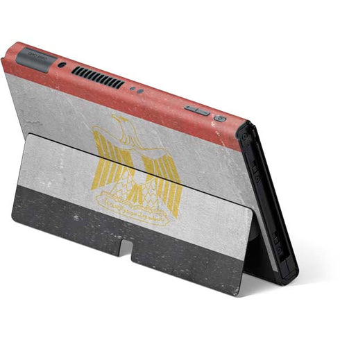 Egyptian Flag Distressed Nintendo Switch OLED (2021) Skin